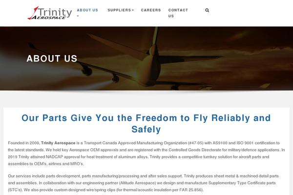 trinityaerocanada.com site used Designexo-pro