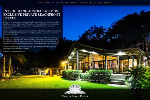 Trinity theme site design template sample