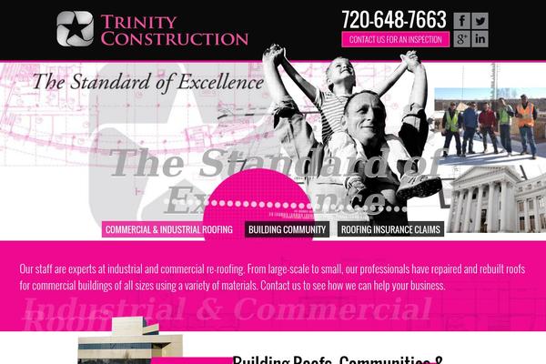 Trinity theme site design template sample