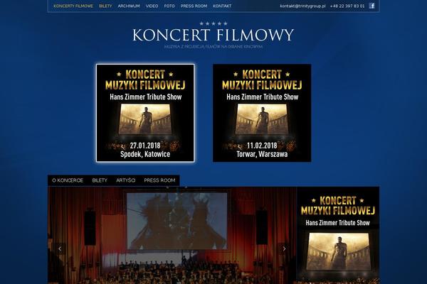 Trinity theme site design template sample