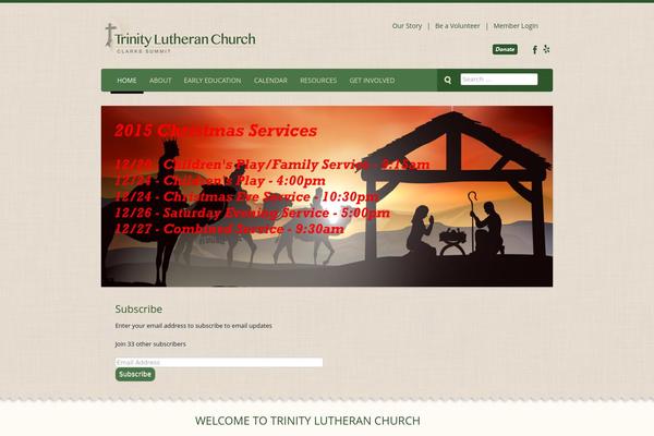 GROVE theme site design template sample