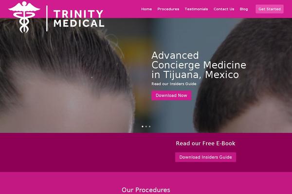 Tesseract theme site design template sample
