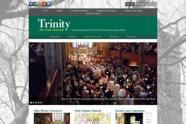 Trinity theme site design template sample