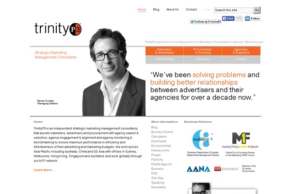 trinityp3.com site used Optimizewp