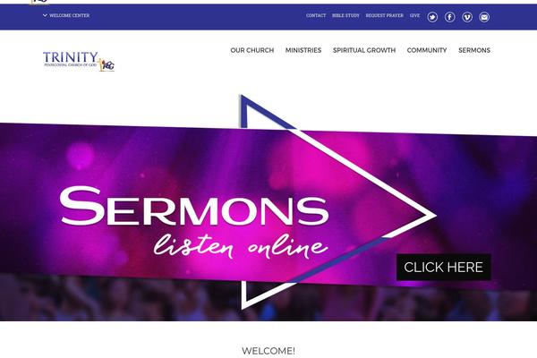 Trinity theme site design template sample