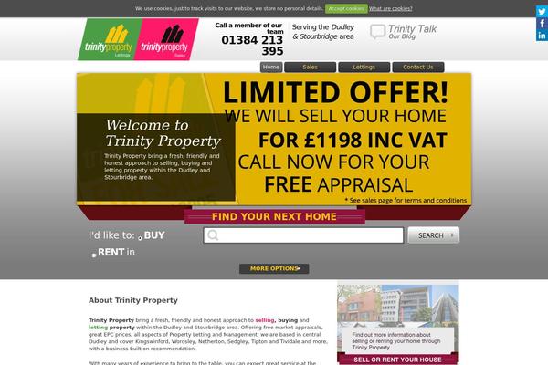 Trinity theme site design template sample