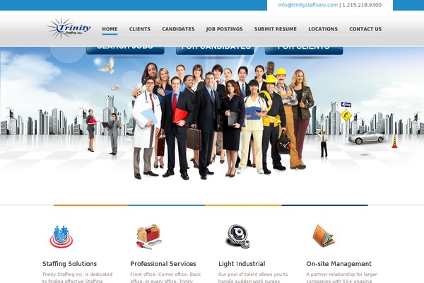 Vanguard theme site design template sample