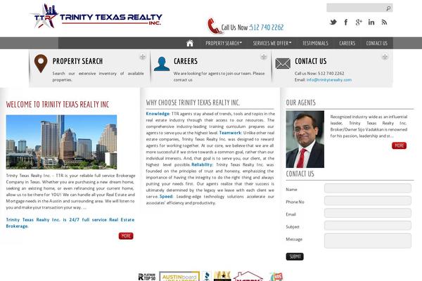 Trinity theme site design template sample