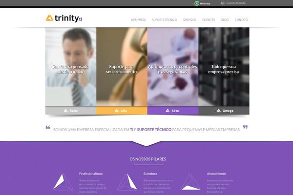 Trinity theme site design template sample