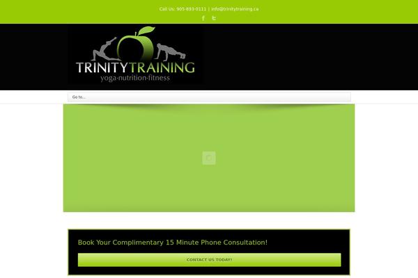 Trinity theme site design template sample