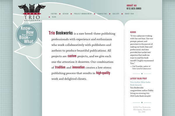 Trio theme site design template sample