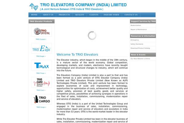 Trio theme site design template sample