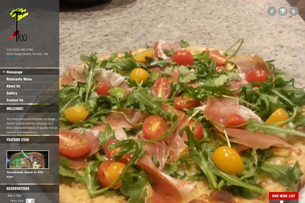 Ristorante theme site design template sample