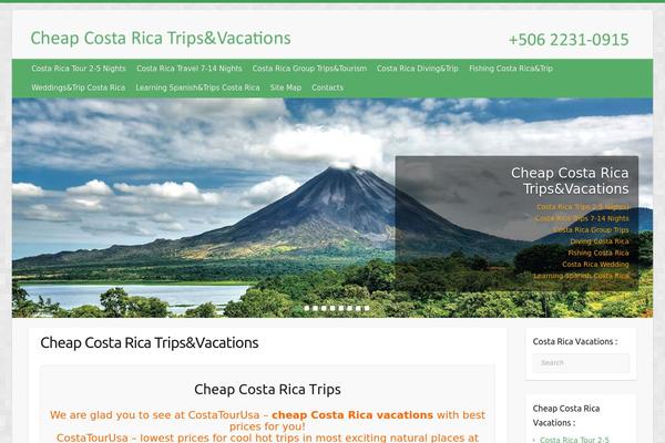 Travelify theme site design template sample