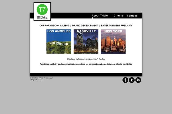 triple7pr.com site used Triple7