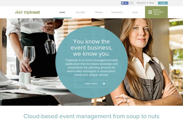 tripleseat.com site used Tripleseat