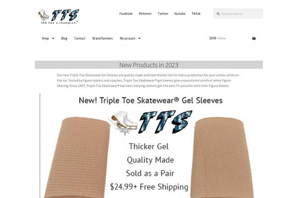 tripletoeskatewear.com site used Storefront