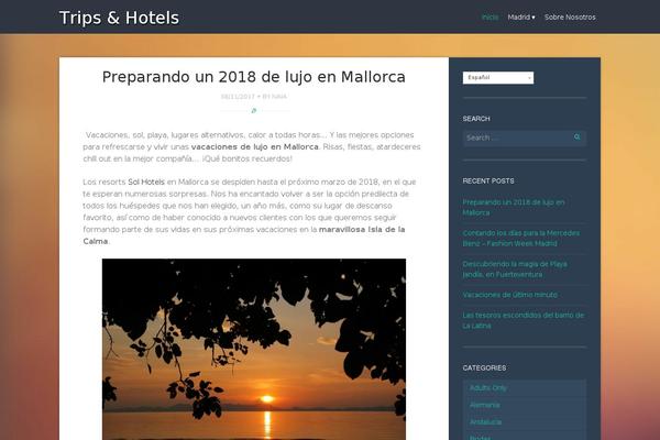 Story theme site design template sample