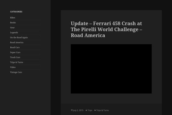 Twenty Fifteen theme site design template sample