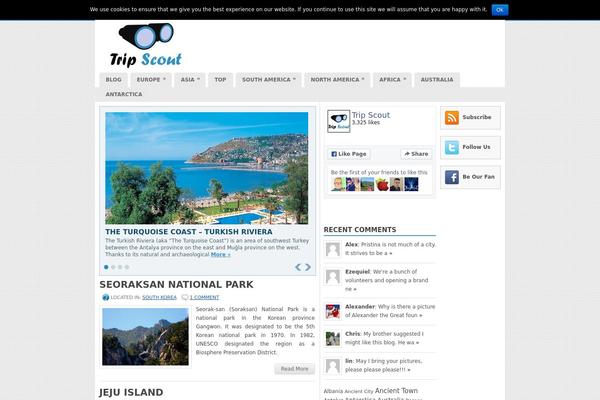 Newsslide theme site design template sample