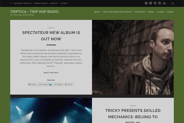 Tracks theme site design template sample
