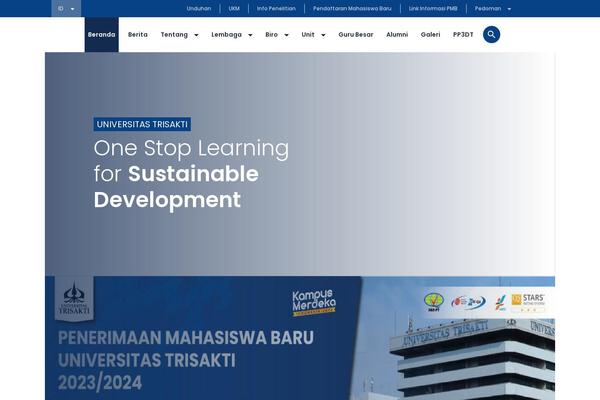 trisakti.ac.id site used Trisakti