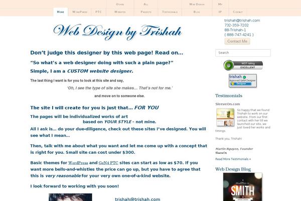 Site using Custom Sidebars plugin