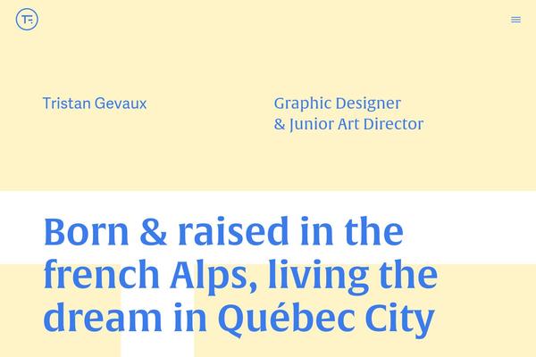 tristangevaux.com site used Colors-creative