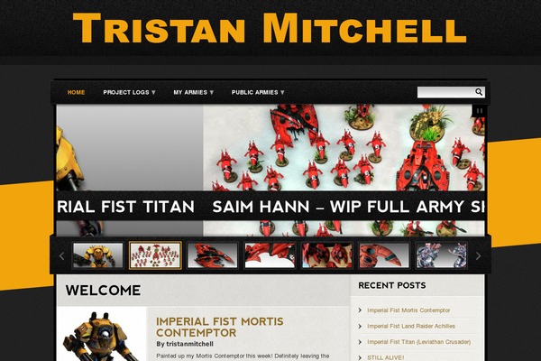 Tarnished theme site design template sample