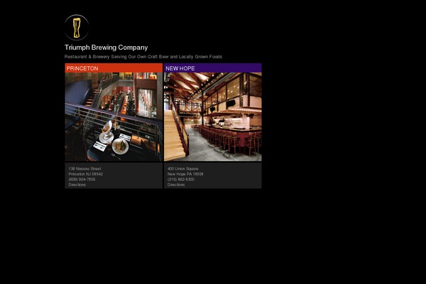 Triumph theme site design template sample