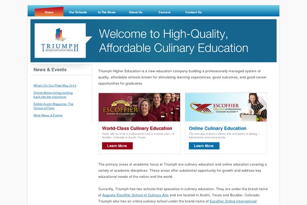 triumpheducation.com site used Triumph