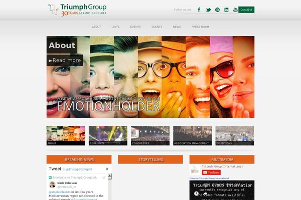 Triumph theme site design template sample