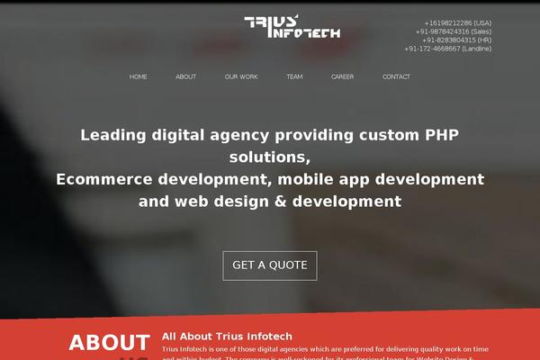 Site using Testimonial Slider plugin