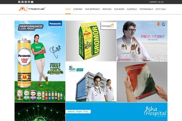 trizoneindia.com site used Bcreative
