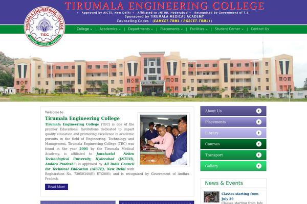 Academica theme site design template sample
