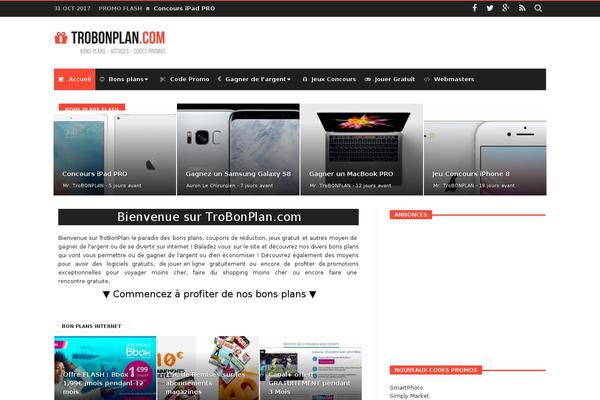 Magic Mag theme site design template sample