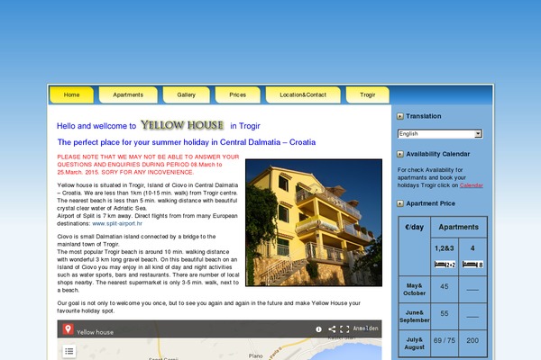 House theme site design template sample
