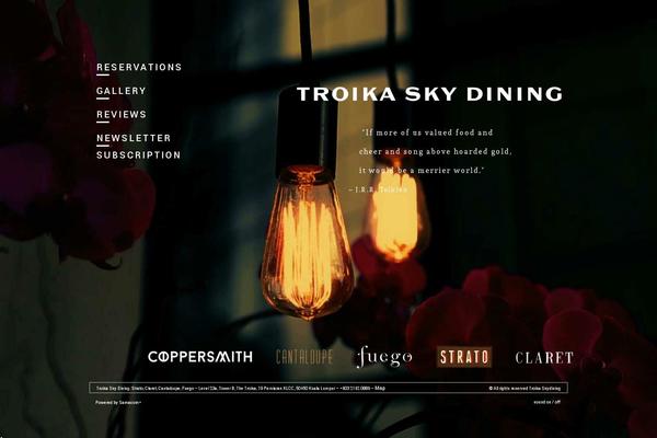 troikaskydining.com site used Troika