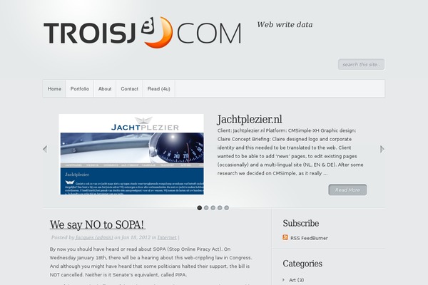 Minimal theme site design template sample