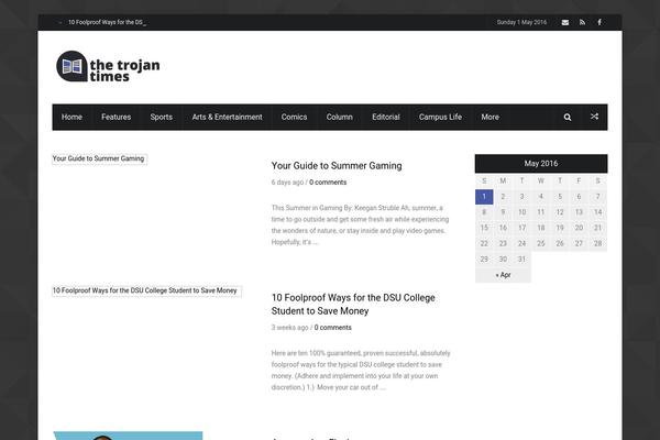 Newscast theme site design template sample