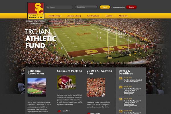 trojanathleticfund.com site used Usc