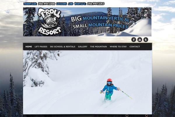 Site using Tribulant Snow Storm plugin