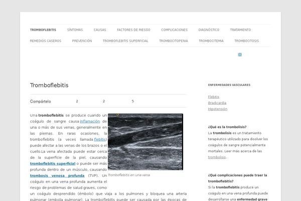 Site using Floating Social Bar plugin