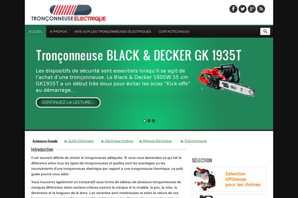 tronconneuseelectrique.org site used Elegantbiz