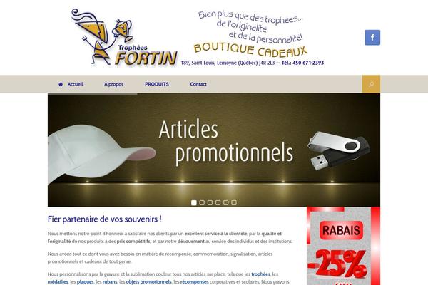 Vantage theme site design template sample