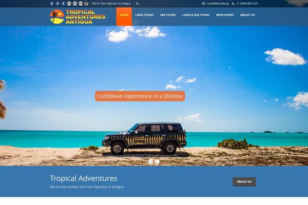 Tour Package theme site design template sample