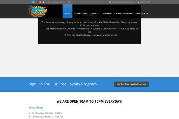 Site using WCP OpenWeather plugin