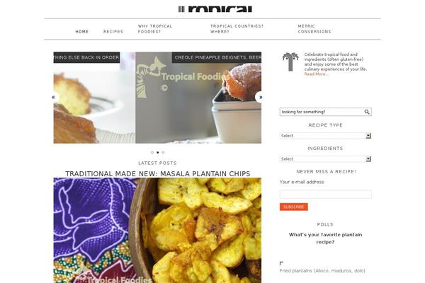 Foodie theme site design template sample