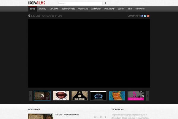 deTube theme site design template sample