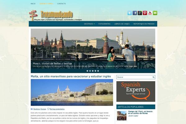 iTravel theme site design template sample
